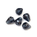 24pcs Adabele Austrian Faceted Teardrop Crystal Beads #5500, Dark Indigo, 12mm x 10mm, Hole ID 1.2mm, SST-1220