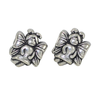 Solid 925 Sterling Silver Religion Winged Angel Bead Charm