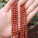 Natural Red Jasper Gemstone Faceted Flat Round Coin Beads, 6mm, Hole ID 1mm, 15 Inch/1 Strand, GZ13-7