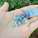 10g Miyuki Full Tila Square Seed Beads 5x5mm, Rainbow Luster Dark Grey TL2440D