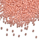 7.5g Miyuki Delica 11/0 Seed Beads, Opaque Peach DB1363