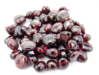 Natural Garnet Gemstone Petal Keishi Beads, Irregular, 10mm-20mm, Hole ID 1mm, 1 Strand/15 Inch, GZ6-29