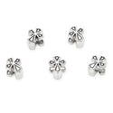 20pcs Cross Sign Large Hole Beads, Hole ID 4.5mm, Antique Silver, Zinc Alloy Metal, MEC-D2