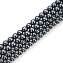 Grade A Natural Black Hematite Gemstone Round Beads, 2 strands/200pcs Beads, 4mm/Small Tiny, Hole ID 1mm, GFC-A4