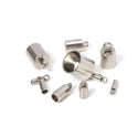 100pcs 304 Stainless Steel Tube Cord End Caps, Glue In Endcap Barrel, Hole ID Selections: 1.5mm/2mm/2.5mm/3mm/3.5mm/4mm