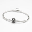 1pc Solid 925 Sterling Silver Angel Wing Feather Bead Charm, Compatible with Pandora All Other Charm Bracelet, EC268