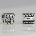 1pc Solid 925 Sterling Silver Good Luck Charm Lucky Bead, Compatible with Pandora All Other Charm Bracelet, EC365