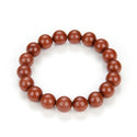 1 Strand Stretch Natural Grade A Red Jasper Beaded Gemstone Bracelet, 8mm Bead, Length Selections: 7 inch/7.5 inch/8 inch/8.5 inch
