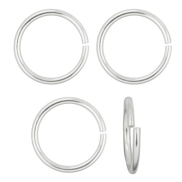 200pcs Open Jump Rings, O Rings, Silver Plated, Size Selections: 4mm/6mm/8mm/10mm/12mm