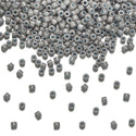 7.5g Miyuki Delica 11/0 Seed Beads, Opaque Light Grey DB652