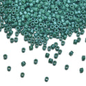 7.5g Miyuki Delica 11/0 Seed Beads, Opaque Jade Green DB656