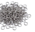 100pcs 304 Stainless Steel Split Rings – 1mm Wire (10mm/12mm)