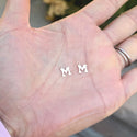1pc Real 1/20 14K Gold Filled Letter M, Small Alphabet Charm Drop, 6.6x5.6mm , JK12-A13
