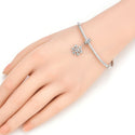 1pc Real 925 Sterling Silver Snowflake Dangle Charm Pendant, Compatible with Pandora All Other Charm Bracelet, EC24-D3