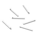 100pcs 304 Stainless Steel Rectangle Bar Pendants – 1.4mm Hole (15mm/25mm)