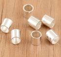 50pcs 925 Sterling Silver Crimp Tubes, Size Selections: 1.6mm/2mm/3mm