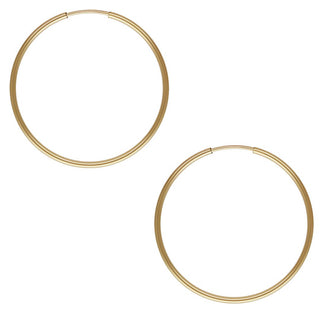 1 Pair Real 1/20 14K Gold Filled Round Circle Hoop Earrings, 30mm/1.2 Inch, JW1-A3