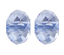 24pcs Adabele Austrian Faceted Rondelle Crystal Beads #5040, Light Sapphire (Blue), Size Selections: 6x4mm, 8x6mm, 10x8mm