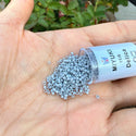 30g Miyuki Delica 11/0 Seed Beads, Opaque Ghost Grey DB1139