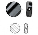25pcs Adabele Austrian Faceted Flat Round Twist Coin Crystal Beads #5621, Jet Black, 10mm, Hole ID 1.2mm, SSW1023