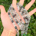 Natural Green Phantom Quartz Gemstone Round Beads, 15 Inch/1 Strand, Size Selections: 6mm/8mm/10mm