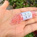 7.5g Miyuki Delica 11/0 Seed Beads, Opaque Dyed Luster Salmon DB235
