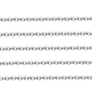 33ft 304 Stainless Steel Flat Cable Chain – (1.3mm/1.5mm/1.8mm/2.5mm)