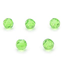 50pcs Adabele Austrian Faceted Round Crystal Beads #5000, Peridot Green, Size Selections: 4mm/6mm/8mm/10mm