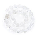 Natural Clear Crystal White Quartz Gemstone Tumbled Nugget Beads, Irregular, 10mm-13mm, Hole ID 1mm, 1 Strand/15 Inch, GZ4-3