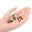 10pcs 5-Strand Magnetic Lock Clasp Sets, Multiple Strands Layering Clasp, Antique Bronze Plated Brass, 28mm, CF229-5