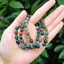 1 Strand Stretch Natural Grade A Indian Agate Free Form Gemstone Bracelet, 5-8mm Small Beads, Length Selections: 7 inch/7.5 inch