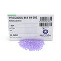 100pcs Preciosa Faceted Bicone Crystal Beads, Violet AB, Size Selections: 3mm/4mm/6mm