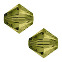 100pcs Adabele Austrian Faceted Bicone Crystal Beads #5301, Khaki Green, Size Selections: 3mm/4mm/5mm/6mm