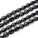 50pcs Creative Club Faceted Flat Oval Crystal Beads, Jet Black, 16x12mm/Large, Hole ID 1.1mm, CCO-23
