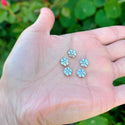 200pcs 6-Petal Flower Beads, 7.2mm Double Sided Small Spacer Beads, Antique Silver, Hole ID 1.3mm, MC-M9