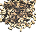 10g Miyuki Half Tila Seed Beads 5x2.3mm, Metallic Dark Bronze (HTL-457)