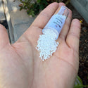7.5g Miyuki Delica 11/0 Seed Beads, Opaque Rainbow White Pearl DB202