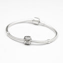 1pc Real Solid Sterling Silver Fish Charm Symbol of Abundance Bead, Compatible with Pandora All Other Charm Bracelets, EC152