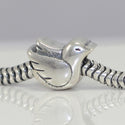 1pc Solid 925 Sterling Silver Dove Charm Bird Animal Bead, Compatible with Pandora All Other Charm Bracelets, EC2-C1