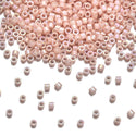 7.5g Miyuki Delica 11/0 Seed Beads, Rainbow Gold Luster Salmon DB207-1