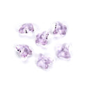 20pcs Creative Club Butterfly Crystal Glass Pendant Drop Beads, October Pink Birthstone, 10mm, Hole ID 1mm, CCM-3