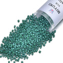 30g Miyuki Delica 11/0 Seed Beads, Opaque Jade Green DB656