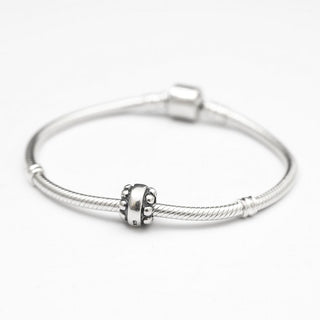 Solid 925 Sterling Silver Bravery Energy Bead Charm