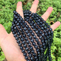 140pcs Creative Club Faceted Round Crystal Glass Beads, Dark Sapphire, 8mm, Hole ID 1mm, CC2R820