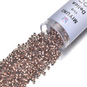 7.5g Miyuki Delica 11/0 Seed Beads, Copper-Lined Crystal Clear DB37