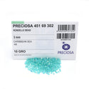 100pcs Preciosa Faceted Bicone Crystal Beads, Caribbean Sea AB, Size Selections: 3mm/4mm/6mm