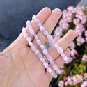 1 Strand Stretch Natural Purple Kunzite Free Form Gemstone Bracelet, 5-8mm Small Beads, Length Selections: 7 inch/7.5 inch