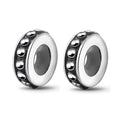 925 Sterling Silver Rubber Charm Holder Bead Stopper