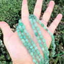 Natural Green Aventurine Gemstone Oval Tumbled Pebble Beads, Irregular, 6mm to 8mm, Hole ID 1mm, 15 Inch/1 Strand, GZ11-49