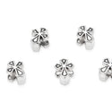 20pcs Cross Sign Large Hole Beads, Hole ID 4.5mm, Antique Silver, Zinc Alloy Metal, MEC-D2